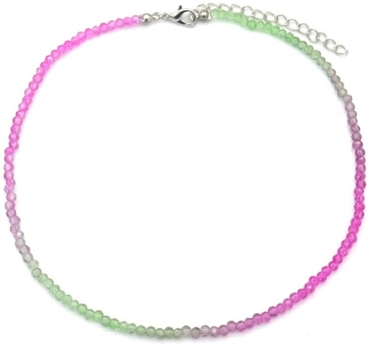 She life style - roze en groene kralenketting