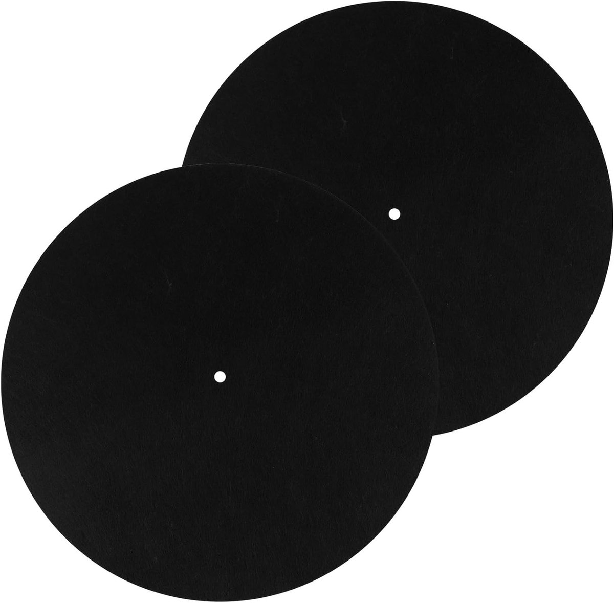 2 Stuks Antistatische Platenmat, 30 cm Antislip Viltmat voor Platenspeler en Verbeterde Geluidskwaliteit