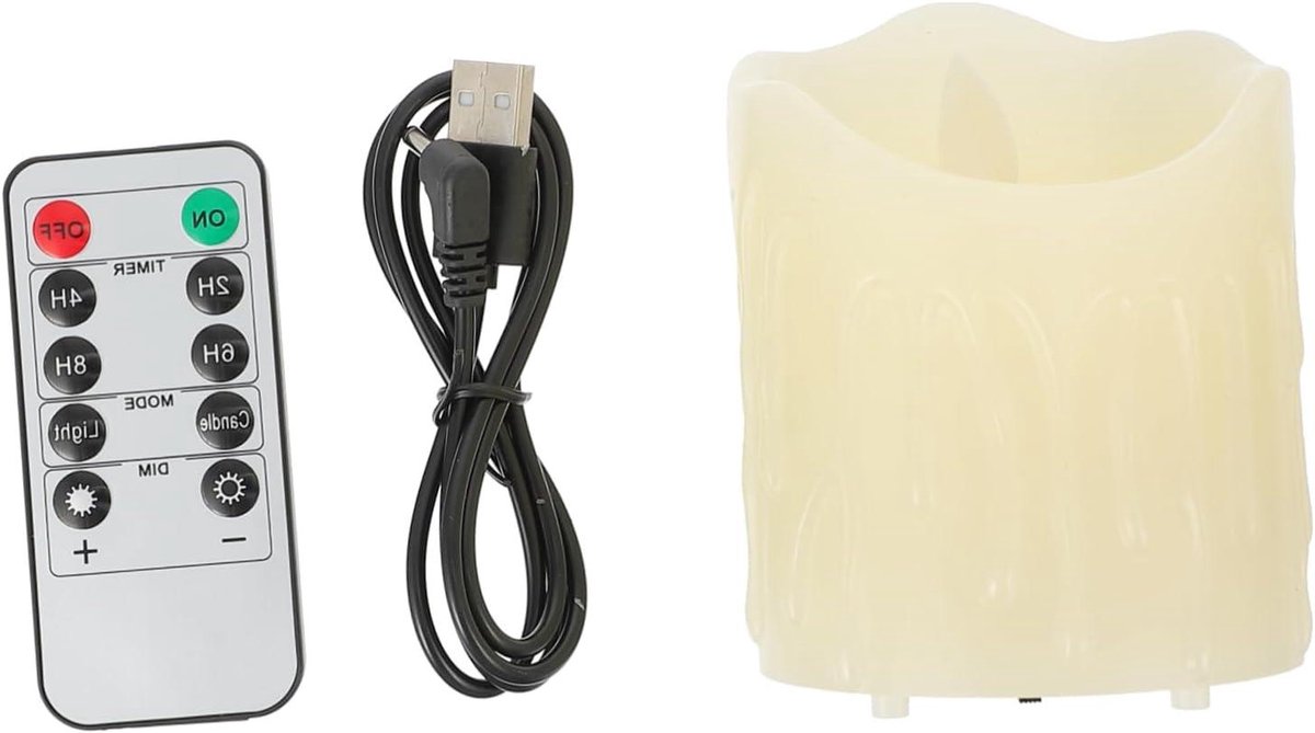 Dimbare Kaarslamp - Elektrische Kaars LED Kaars - Sfeer Creëren - Geen Brandgevaar - 75 x