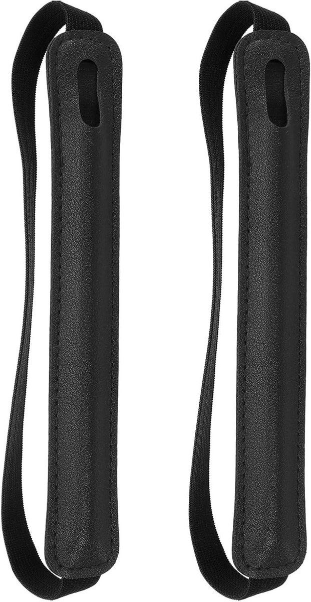Stylus Houder - Pen Sleeve - Tablet Accessoires - Intrekbaar Elastisch Zakje - 2 Stuks - Zwart