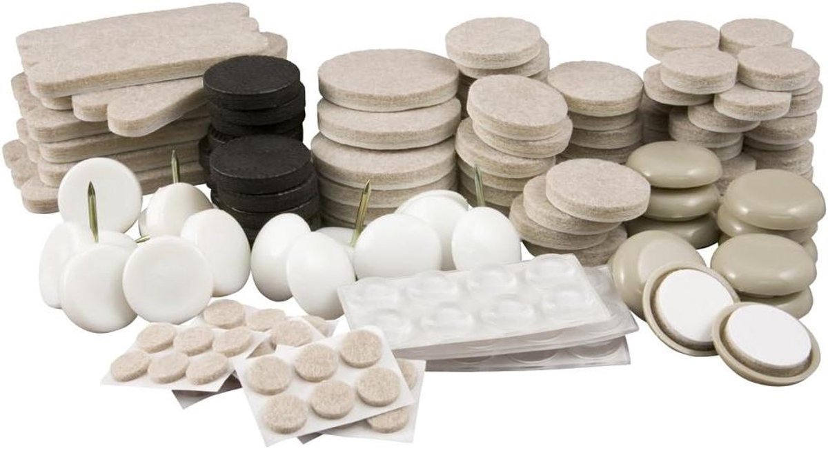 Meubelbescherming Kit - Viltpads en Glijders - Meubels Verplaatsen - Veelzijdig Oppervlak - 180 Stuks - Linnen