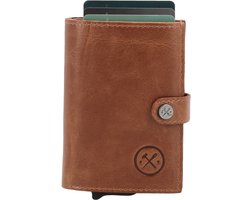 Hide & Stitches Porto Safety Wallet - Bruin