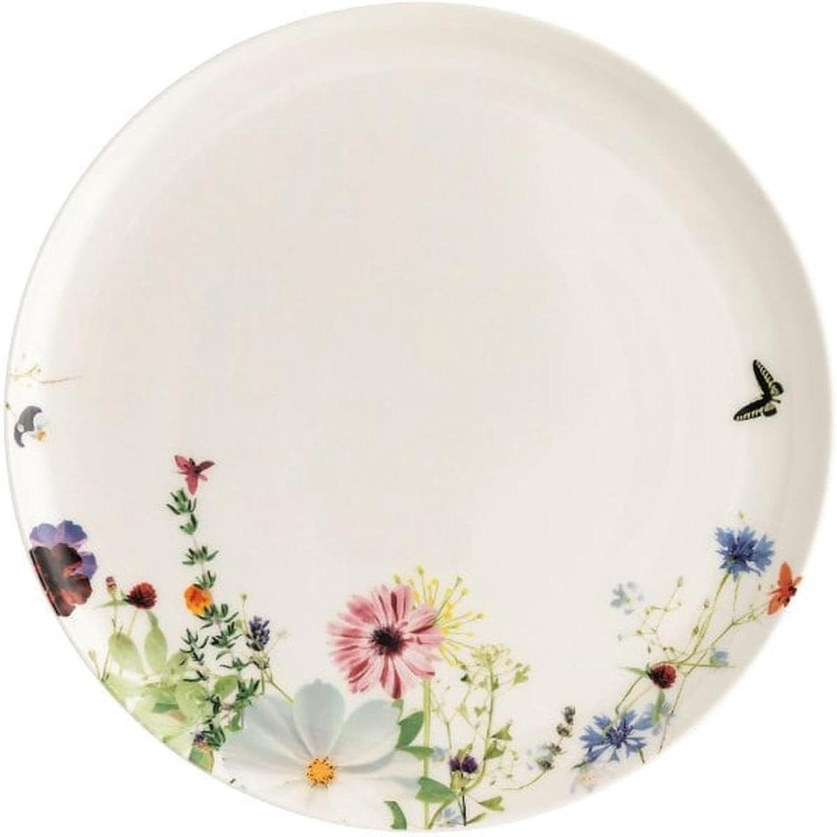 Dinerbord Groot - Porseleinen bord - Eten Serveren - Moderne Decoratie - 27 cm - Wit