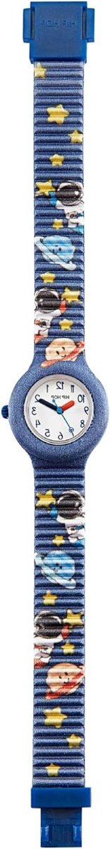 Kinderhorloge - Tijdklokje - Leren Klokkijken - Verstelbare Band - 23.4 cm - Wit
