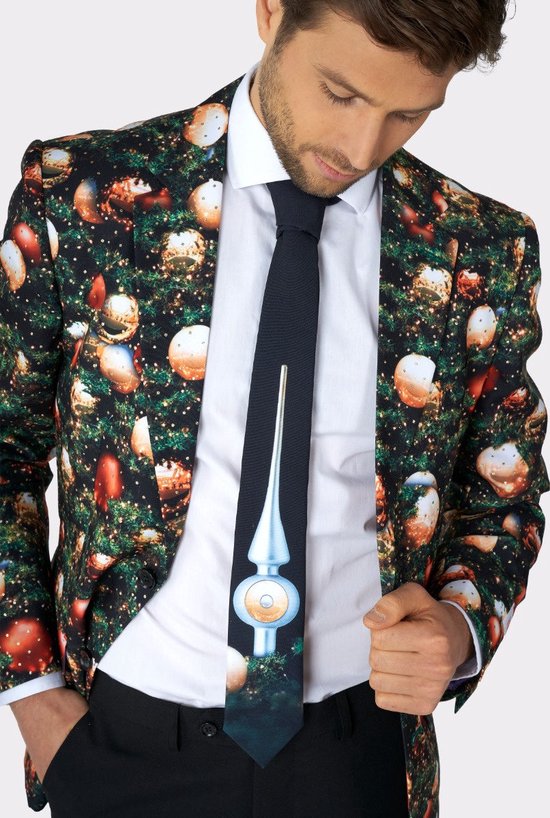 OppoSuits Shine Pine - Costume homme - Costume de Noël - Noël - Taille EU 48