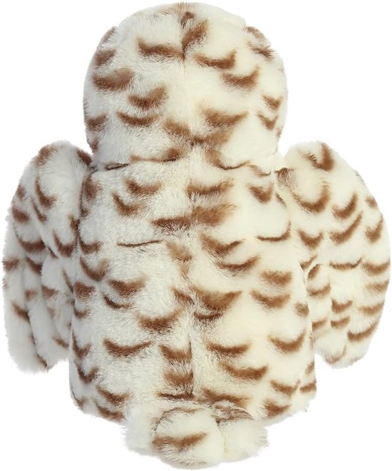 Pluche Uil - Knuffeldier Zacht - Babykamer Decoratie - Gemaakt van Gerecycled Materiaal - 20 cm - Wit — afbeelding 3