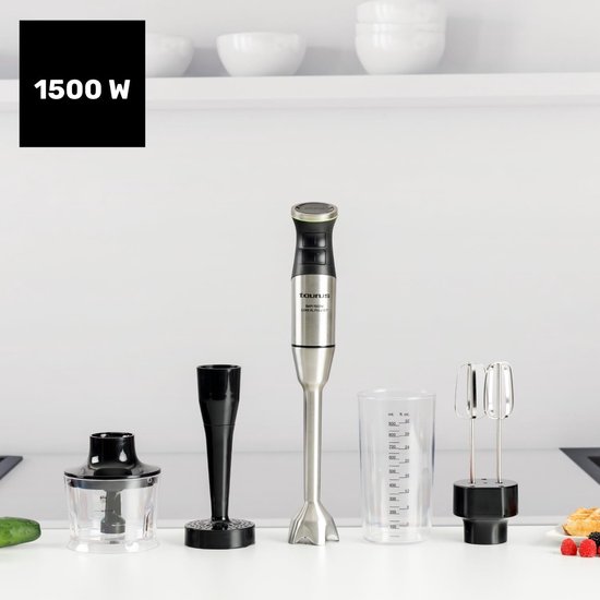 Staafmixer Luxe XL - Keukenmixer - Maaltijden Bereiden - Krachtige 1500W Motor - 900 ml - Zwart — afbeelding 3