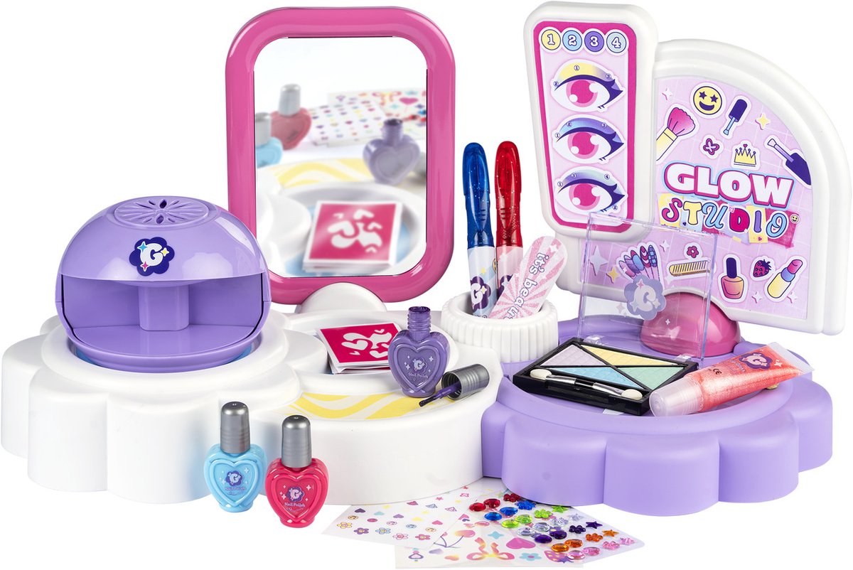 Smoby - Smoby Glam Me Up 3-in-1 Beautykit - Speelgoedmake-up