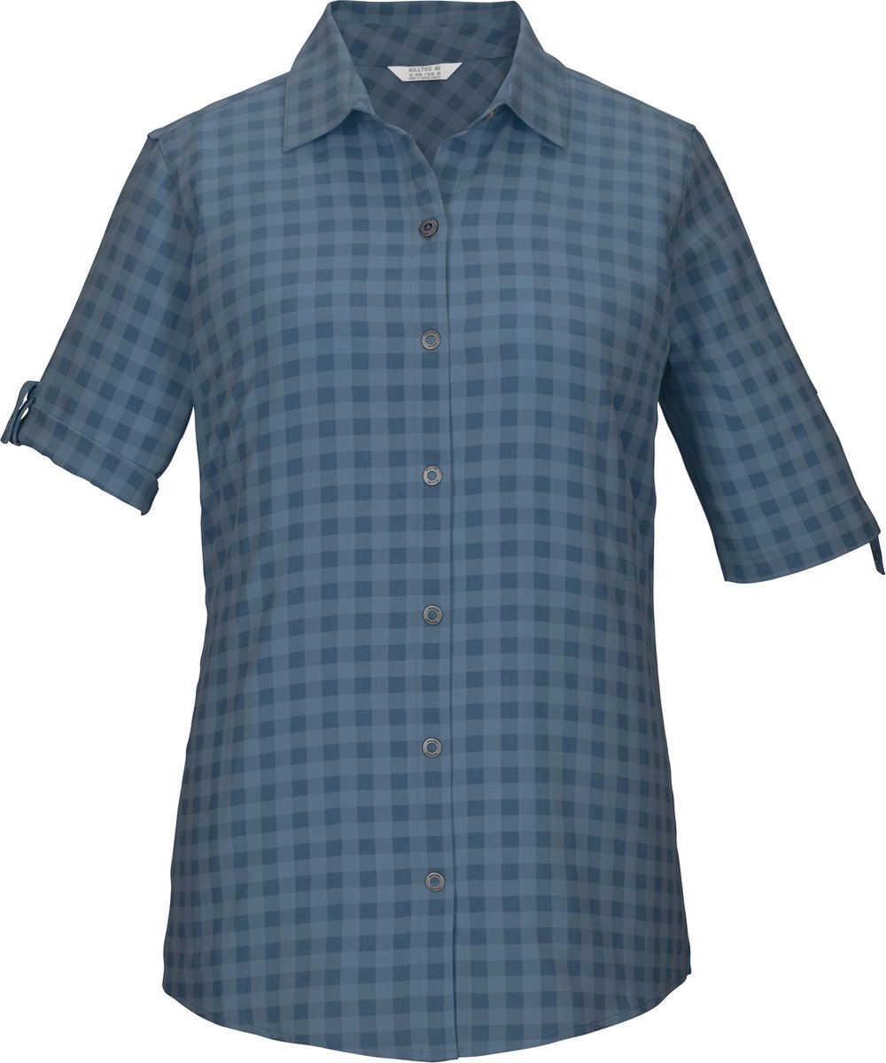 Killtec KOS 59 Women Woven Shirt Blouse met korte mouwen Dames Storm Blauw