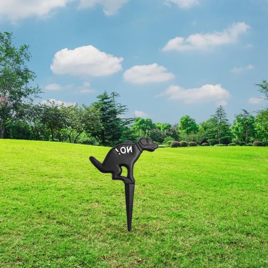 Decoratieve Tuinbord voor Honden - Geen Poep en Plassen Verbod - Gietijzeren Tuinaccessoire voor een Schone Tuin — afbeelding 4