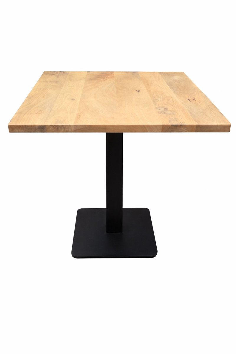 Bistrotafel - Bistroset - Mangohout - Eettafel - Tafel - Kleine Eettafel - 60x60 - cm - Vierkante - Horeca - Tafeltje