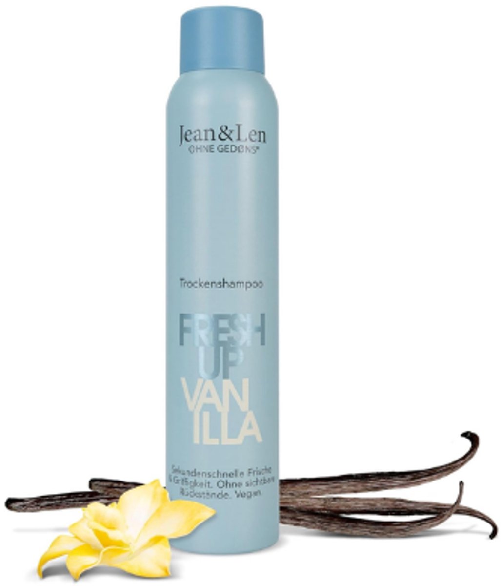Jean & Len Droogshampoo - Fresh Up Vanilla | 1x 200ml - Fris Vanille | Droogshampoo voor alle haarkleuren
