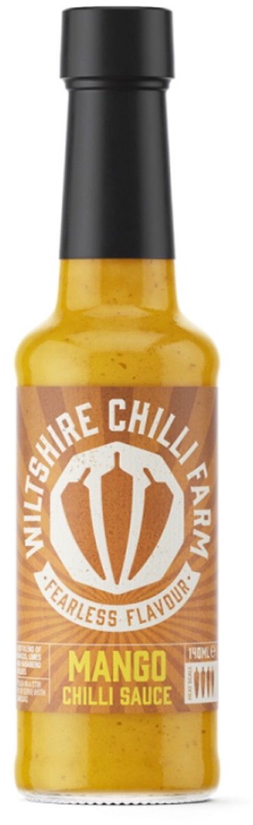 Mango Chilli Sauce (Heat Level 7) - ChilisausBelgium - Wiltshire Chilli Farm