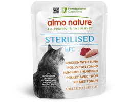 Almo Nature Hfc Sterilised - Kattenvoer - Kip Tonijn 50 g ( 1 stuk) - 12 stuks