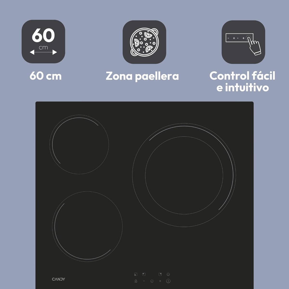 Inductiekookplaat - Keramische kookplaat - Keuken Renoveren - Touch Bediening - 3344 x 495 cm - Zwart