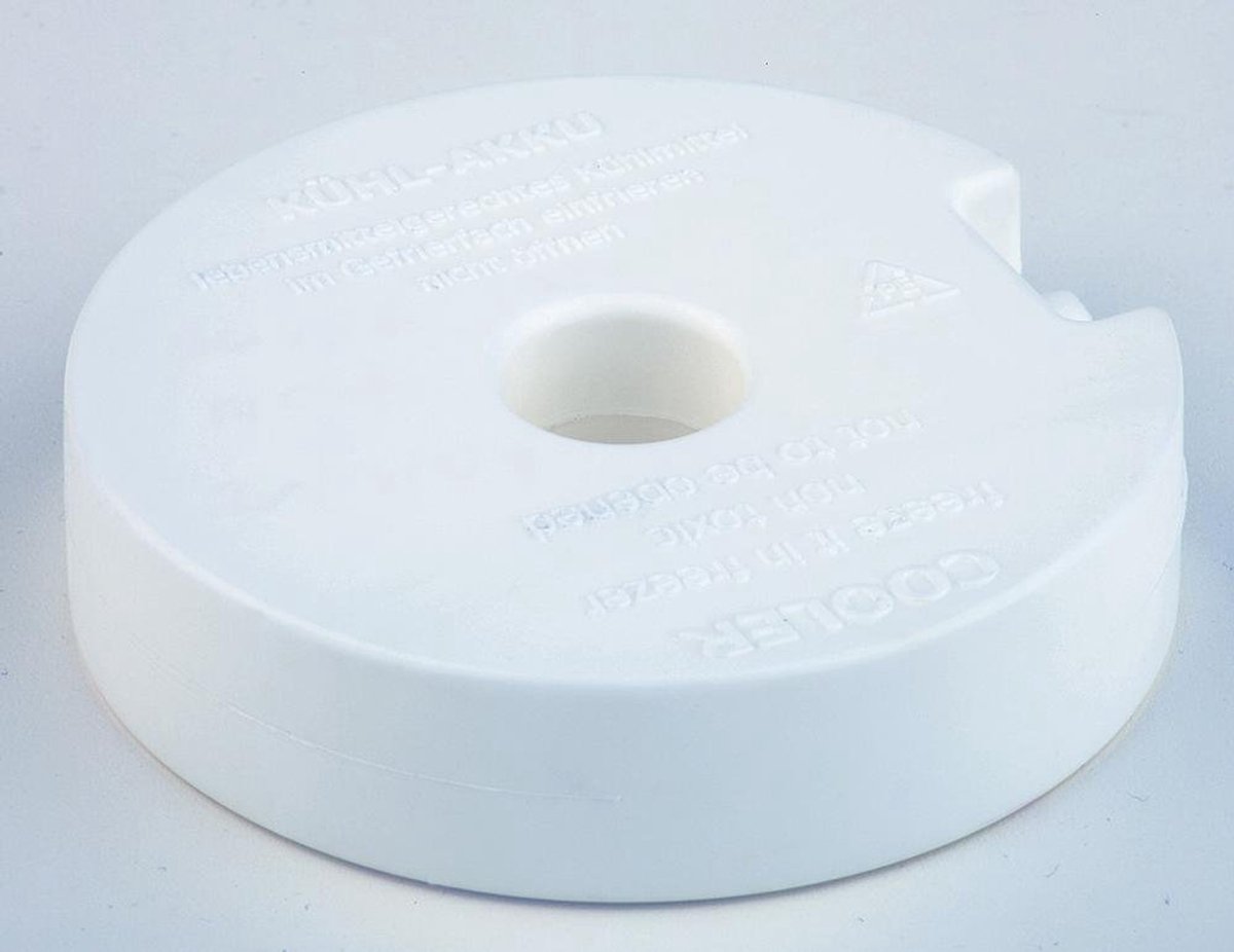Koelelement, ø10,5 cm, wit
