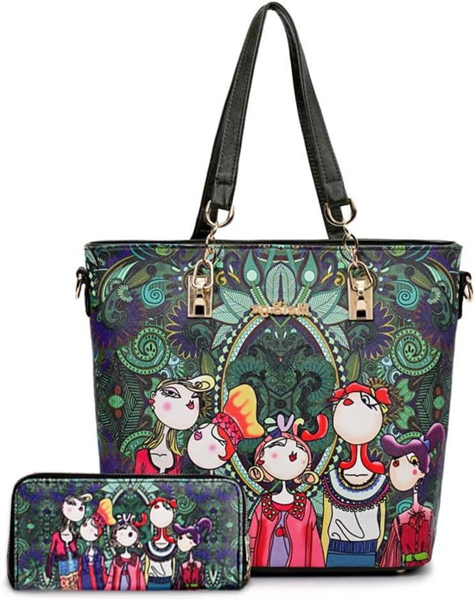 Dames Handtas - Schoudertas Hobo - Dagelijks Gebruik - Hoge Capaciteit - 30 cm - Zwart