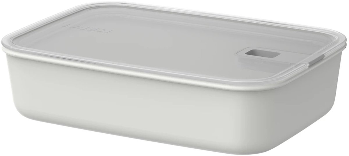 Mepal Vershouddoos EasyClip - 2,25 l - Vershoudbakjes met schuifsluiting - Geschikt voor magnetron, stoomoven, koelkast en vriezer - Nordic white