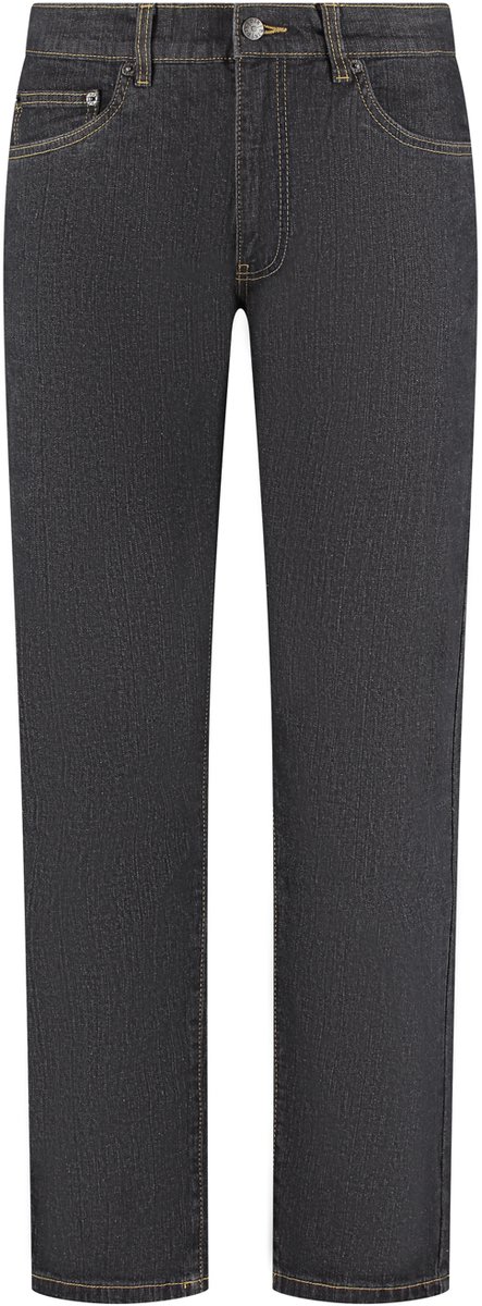 DJX - Heren Jeans - Stretch - Regular Fit - 121 - Blackstone – Heren Spijkerbroek – W36 L30