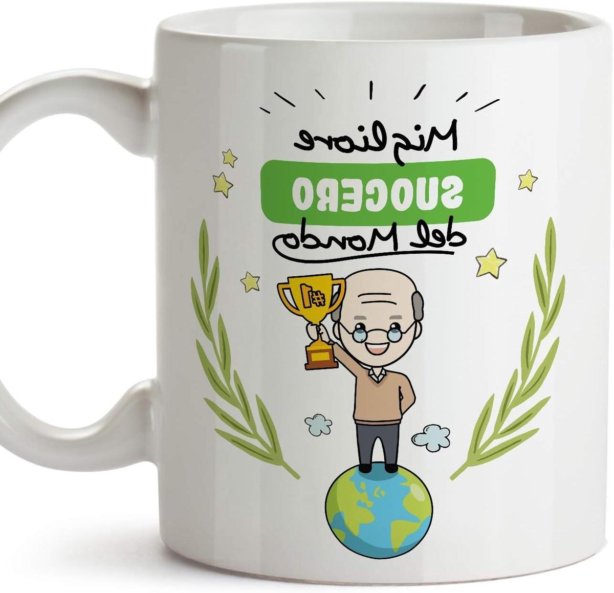Koffiemok Keramiek - Thee mok - Warme dranken - Magnetronbestendig - 350 ml - Wit