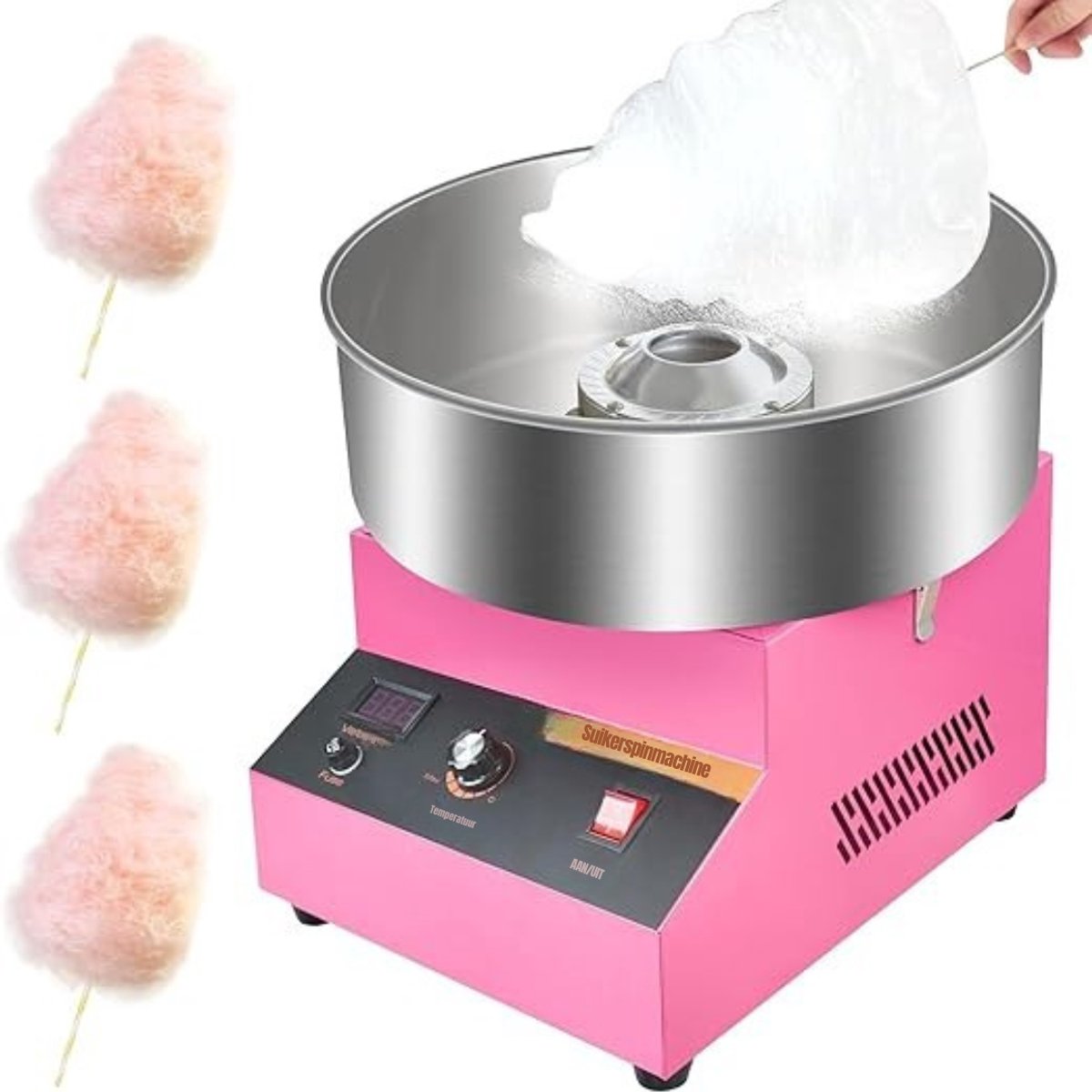 RWB® Suikerspinmachines - Suikeraspinmachine - Suikerspinmaker - Roze - ‎43cm x 43cm x 40cm