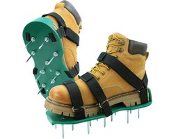 Lawn Aerator Schoenen met Dual Straps op Heavy Duty Spiked Aerating Sandals Schoenen voor Effectieve Aerating Universele grootte Pre-Assembled Lawn Scarifier en Aerator voor Lawns Yard Patio Garden Grass