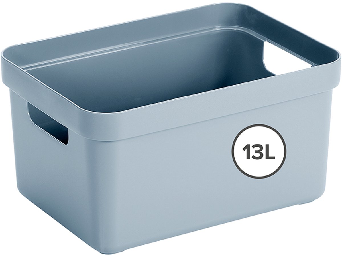 Sunware - Sigma home opbergbox 13L blauw - 35 x 24,6 x 18,3 cm