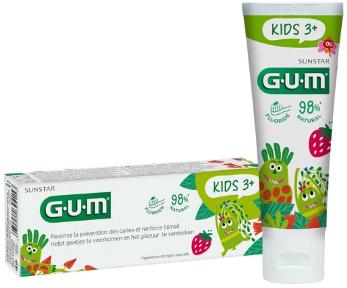 Bol.com 3x GUM Tandpasta Kids 3+ 50 ml aanbieding