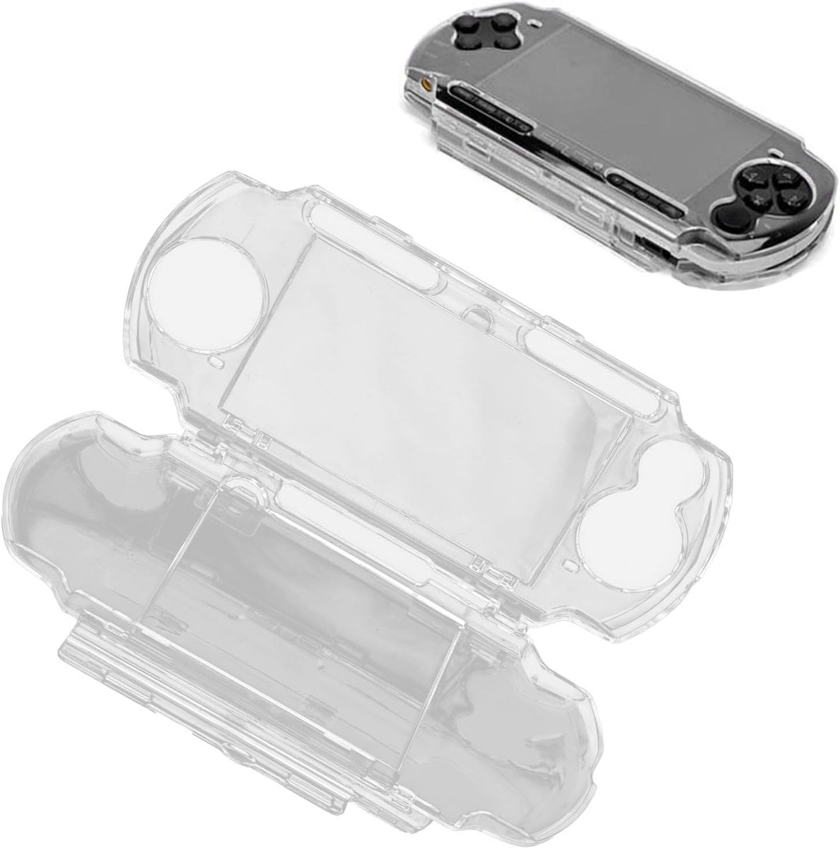 Universele Beschermhoes voor PS Consoles - Elegant, Antislip, Schokbestendig en Transparant met Filmhouder