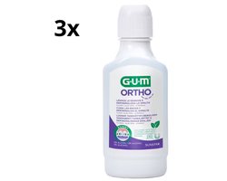 GUM Ortho Mondspoelmiddel - 3 x 300 ml - Voordeelverpakking