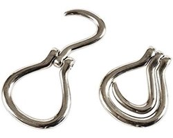 Opvouwbare Hoef Plectrum - Hoefreiniger Paard - Paardenverzorging - Hoge Kwaliteit Chroom - Maat M - Chroom