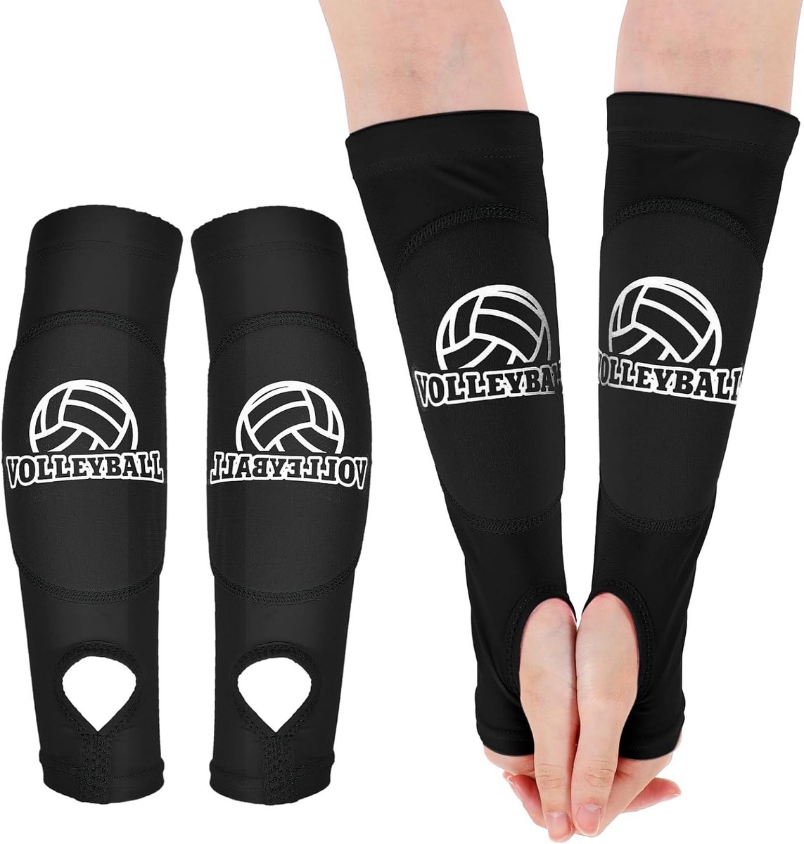 Verstelbare Volleybal Arm Cuffs met Beschermende Pad en Duimopening voor Vrouwen en Tieners, Ideaal voor Polsbescherming en Comfort tijdens het Spelen