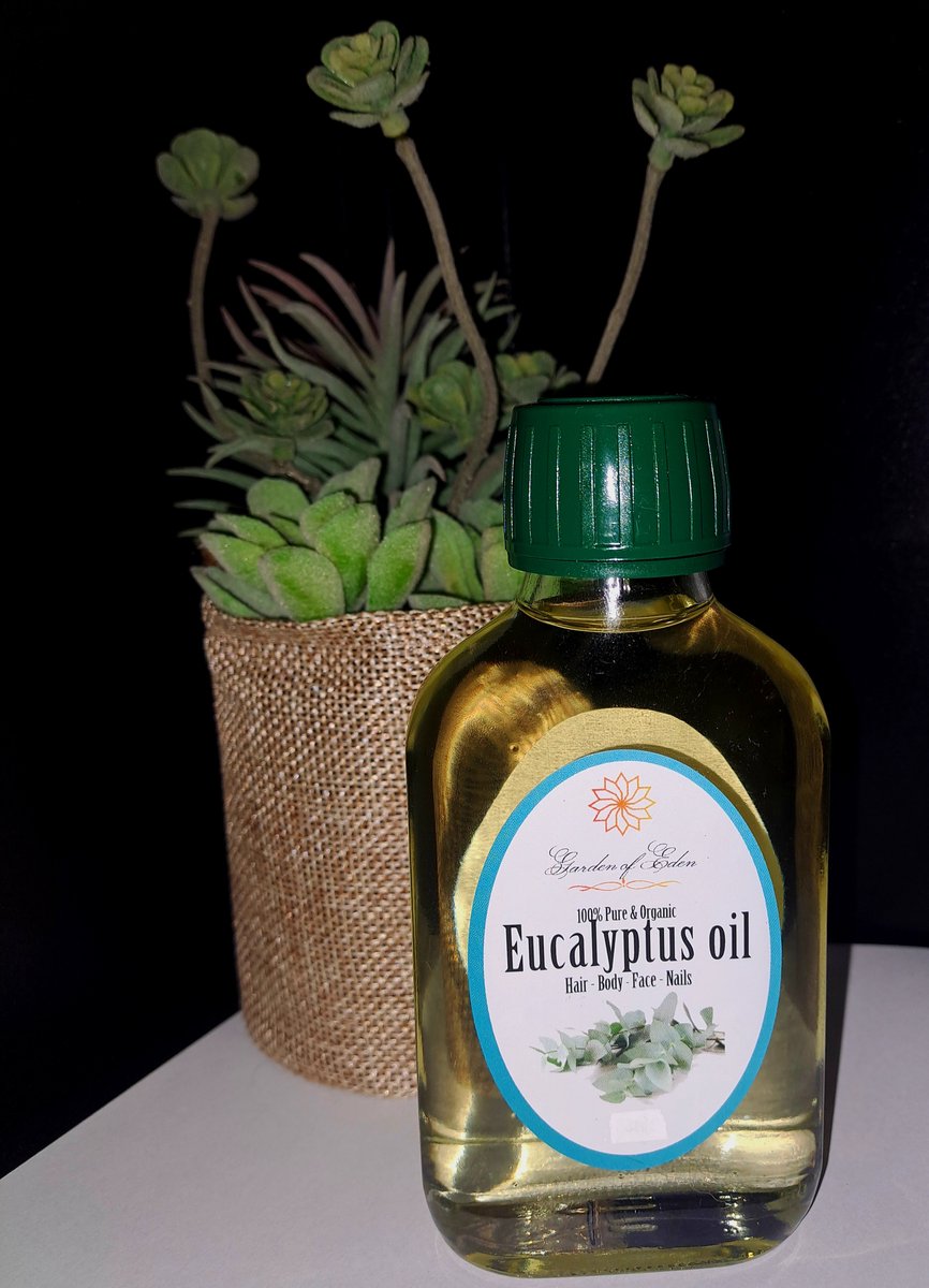 Pure organic Eucalyptus olie voor huid, haar, nagels en gezicht 100ml - Eucalyptusolie - massage olie - body olie - nagelolie - op basis van druivenpitolie, druivenpit olie