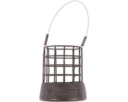 Voederkooi feeder - Visgerei loden - Vissen voeren - Gladde binnenkant - Medium 25g - Bruin