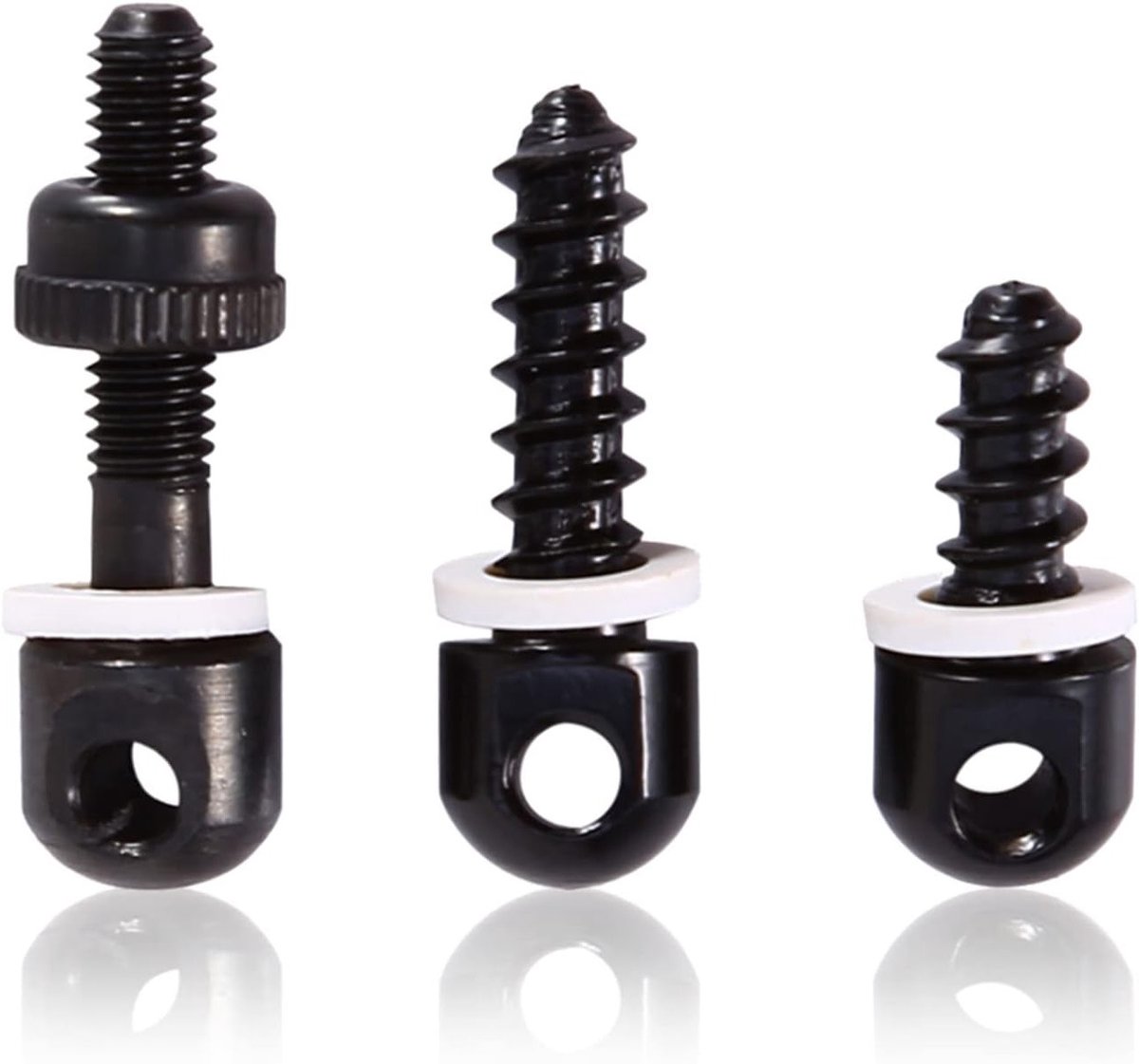 Snelle Ontkoppelbare Sling Schroeven Set met Rubber Beschermers voor Nekbanden en Statieven - 3x Adapter Studs en Gereedschap