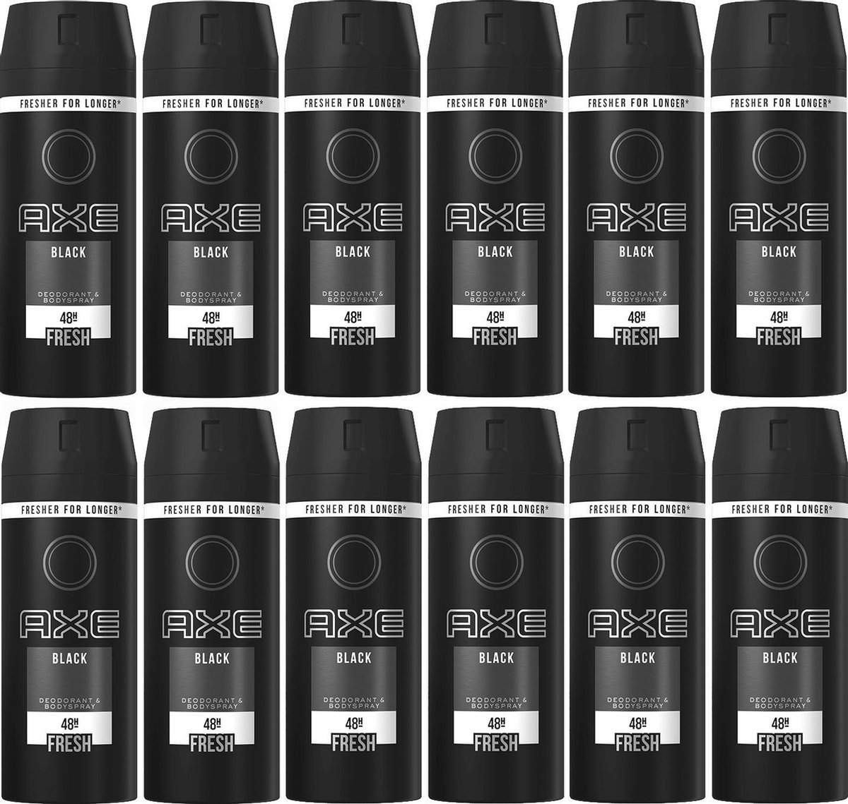 AXE Deodorant / Bodyspray Black - JUMBOPAK - 12 x 150 ml - 1800 ml