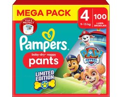 Pampers - Baby Dry Pants - Maat 4 - Megapack - 100 stuks - 9/15KG