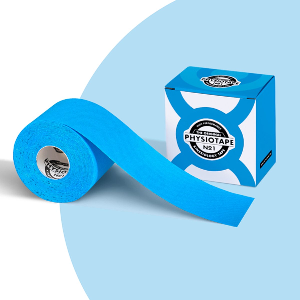 PhysioTape No1 - Blauw - Kinesiotape - 5cm x 5m