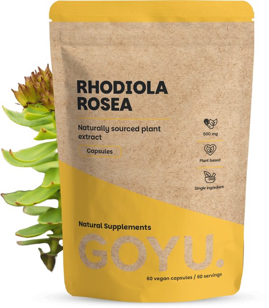 GOYU® - Rhodiola Rosea Capsules 500 mg 60