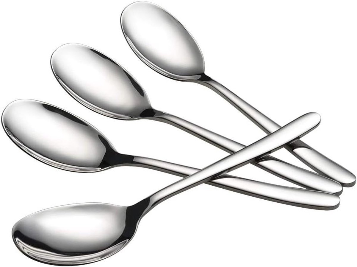 Buffet Serveerlepels - Grote Lepels - Eten Serveren - Roestvrij Staal - 24 cm - Zilverkleurig