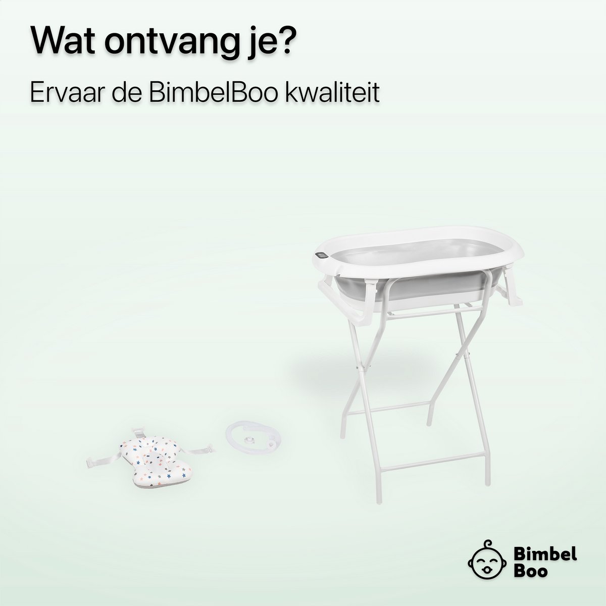BimbelBoo® Baby Bad met Standaard - Ingebouwde thermometer - Tot 3 jaar - Opvouwbaar - Incl. Badzitje en Afvoerslang — cadeau in Cadeau-ideeën - foto 8