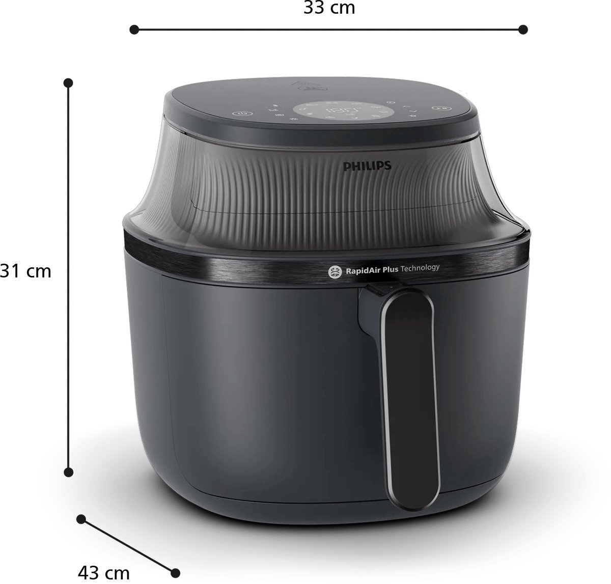 Philips 3000 series NA330/00 - Airfryer - 6,2L - 1700W - Zwart – foto 6