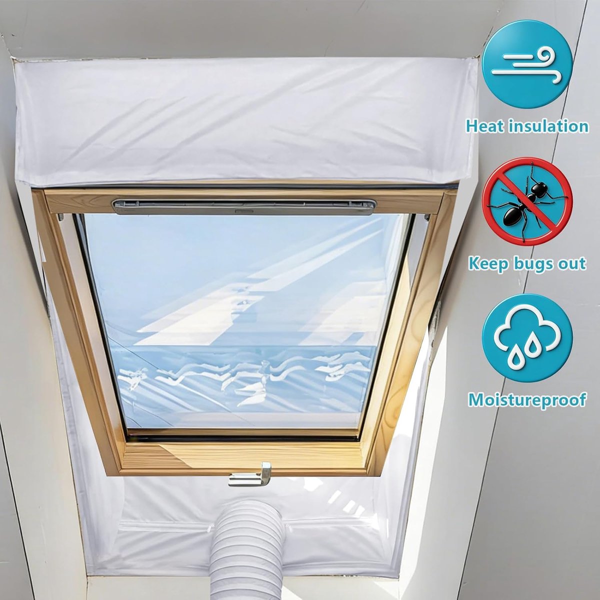 Dakraam Airco Afdichting - 2x230cm Zelfklevend & Scheurvast thumbnail 3