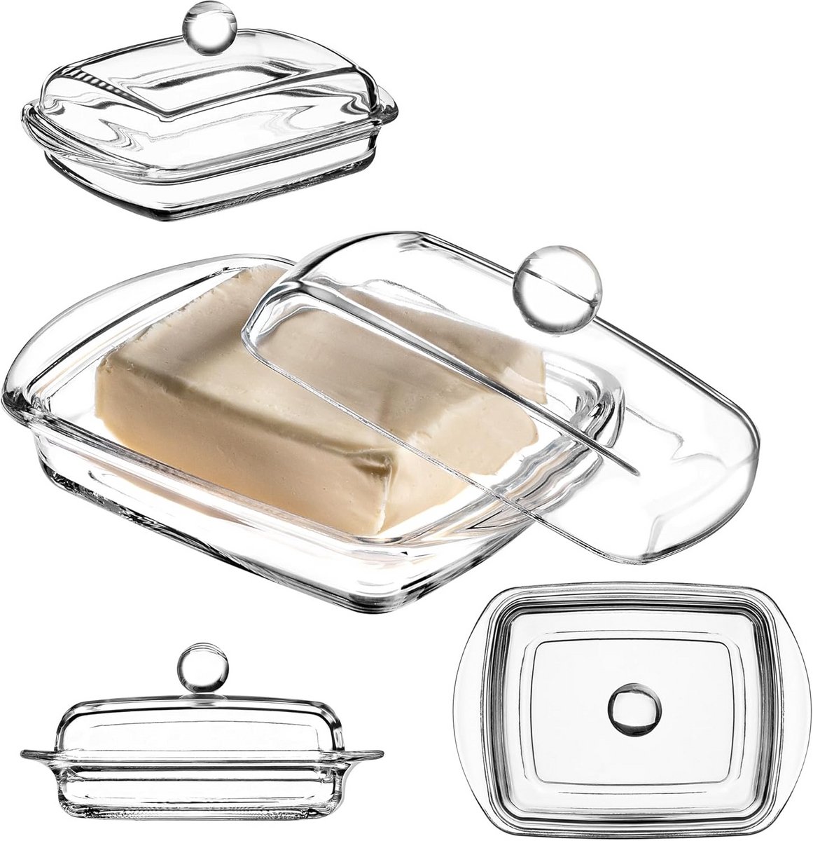 Butter dish with lid - Food storage container - Butter storage container - Kitchenware