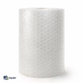 Inpakr Noppenfolie - 100cm x 100m - 10mm Nop - Bubbeltjesplastic Rol - Bubbelfolie Luchtkussenfolie - Transparant