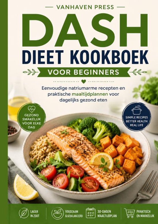 DASH DIEET KOOKBOEK VOOR BEGINNERS - cover