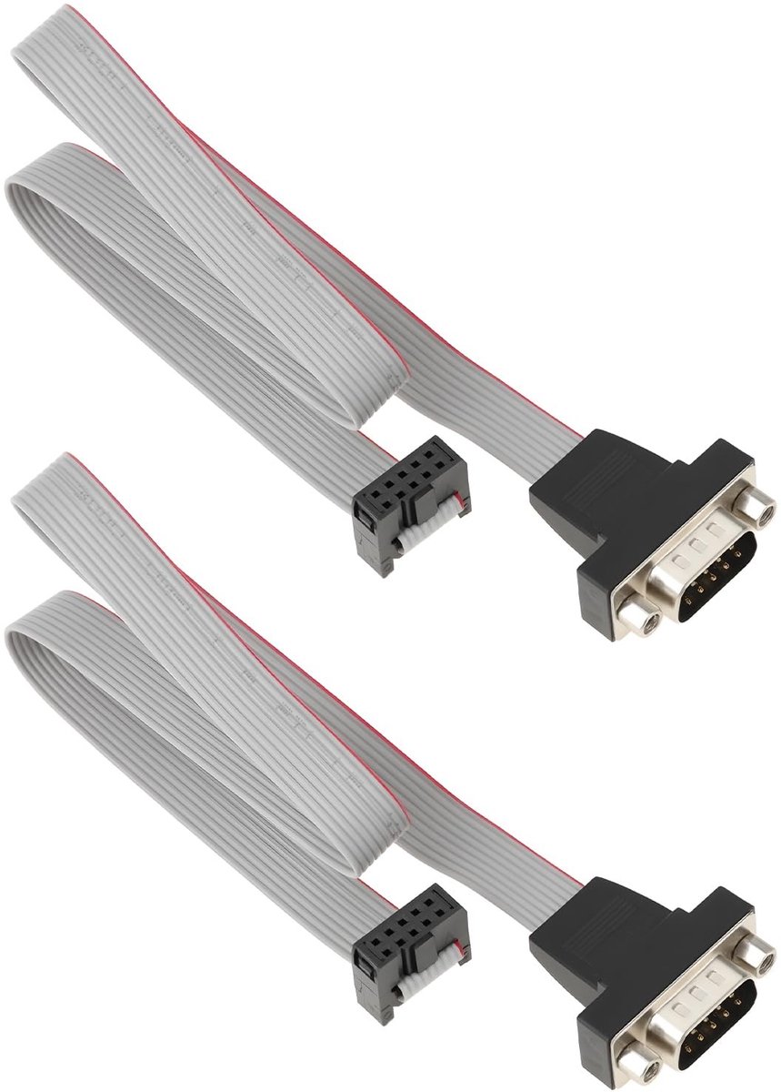 Dailygoods - 2 Stuks 9-Pin Seriële DB9 naar 10-Pin IDC Connector Kabels