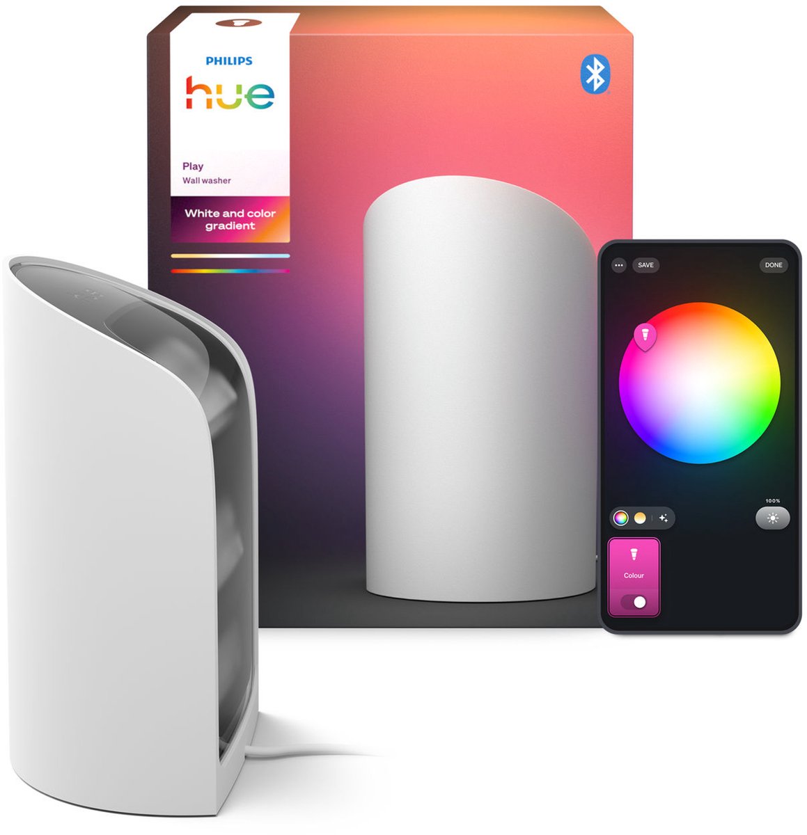 Philips Hue Play wall washer tafellamp wit