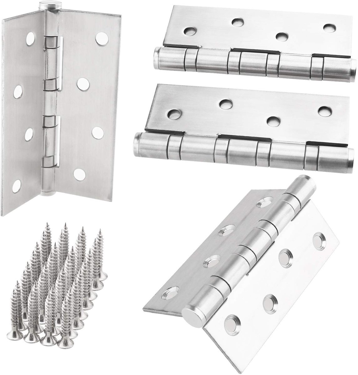 Dailygoods - Dailygoody - Deur Hinge - Heavy Duty - 4 inch x 3 inch - Scharnier - Staal - Voor zware deuren - Duurzaam