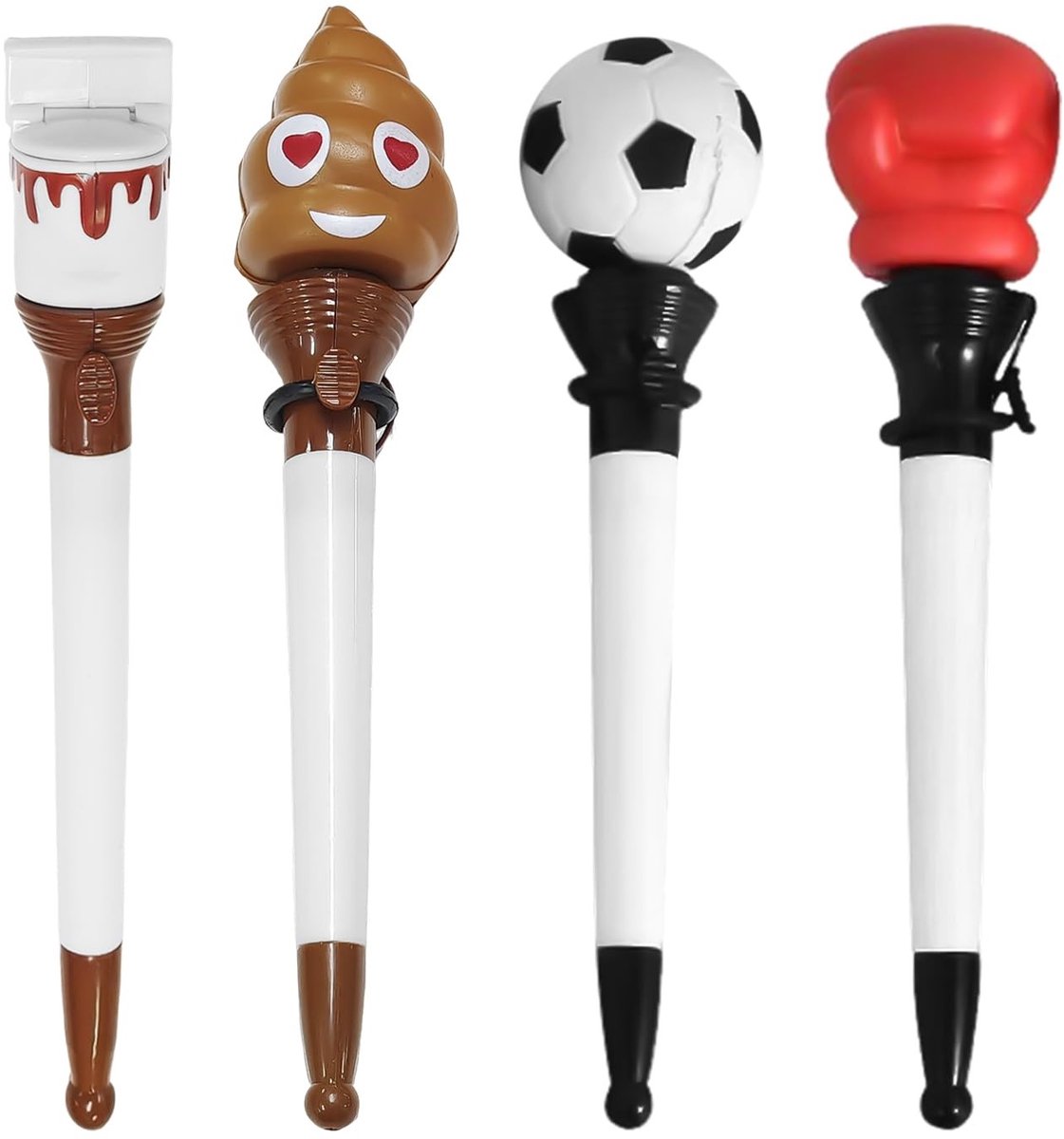 Dailygoods - Cosensi - Dailygoods - Set van 4 Grappige Uitwerpstiften in Creatieve Designs